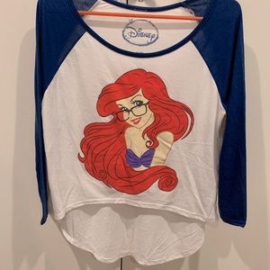 Nerdy Little Mermaid Ariel Hi Low Shirt sz M